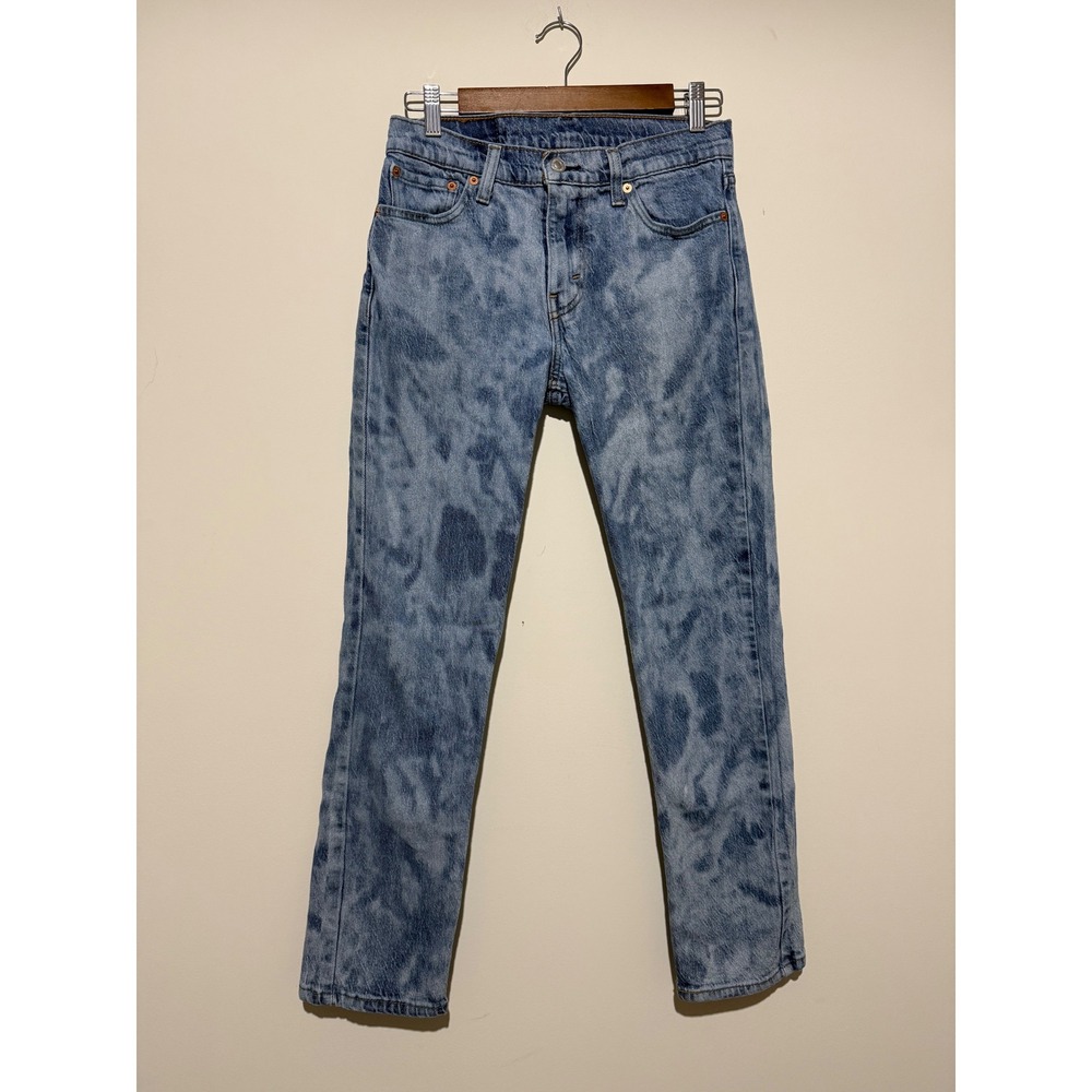 Levis 511 Slim Fit Acid Wash Light Blue Denim Jeans Mens 30x30